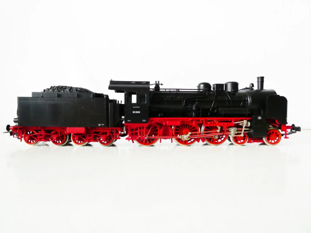 H0 FLEISCHMANN 4160 Parní lokomotiva BR 38 2609 DR s tendrem OSVĚTLENÁ TOP STAV NEPOUŽITÁ v krabičce 