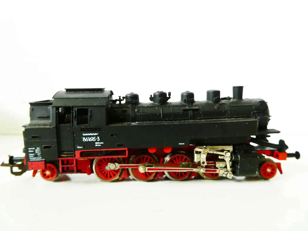 TT ZEUKE Parní lokomotiva BR 86 1615-3 DR OSVĚTLENÁ TOP STAV v krabičce