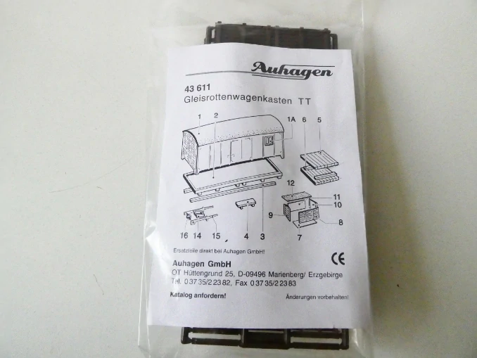 H0 AUHAGEN 46 611 - Stavebnice - Skladiště s vozem NOVÉ orig. zabalené