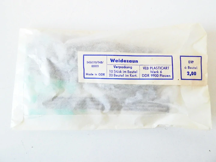 TT/H0 VEB PLASTICART Podstavce k plotům SET 32 ks