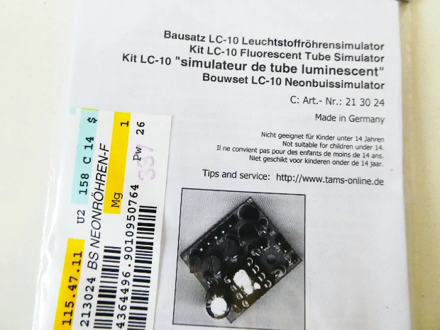 Tams Elektronik - Stavebnice - Simulátor zářivek LC-10 NOVÉ orig. zabalené