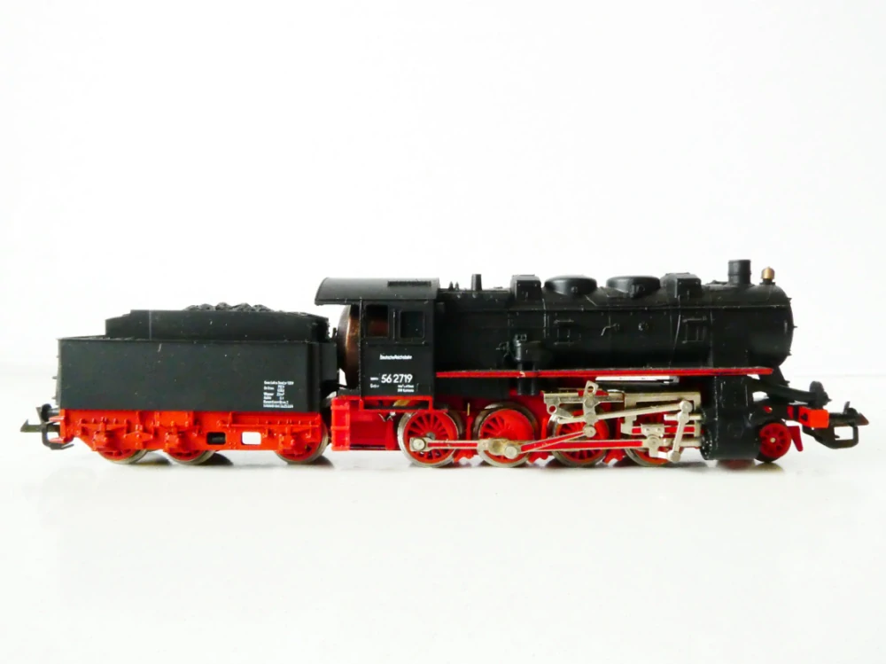 TT BTTB 37 572 Parní lokomotiva BR 56 2719 DR OSVĚTLENÁ TOP STAV v krabičce s průvodním listem