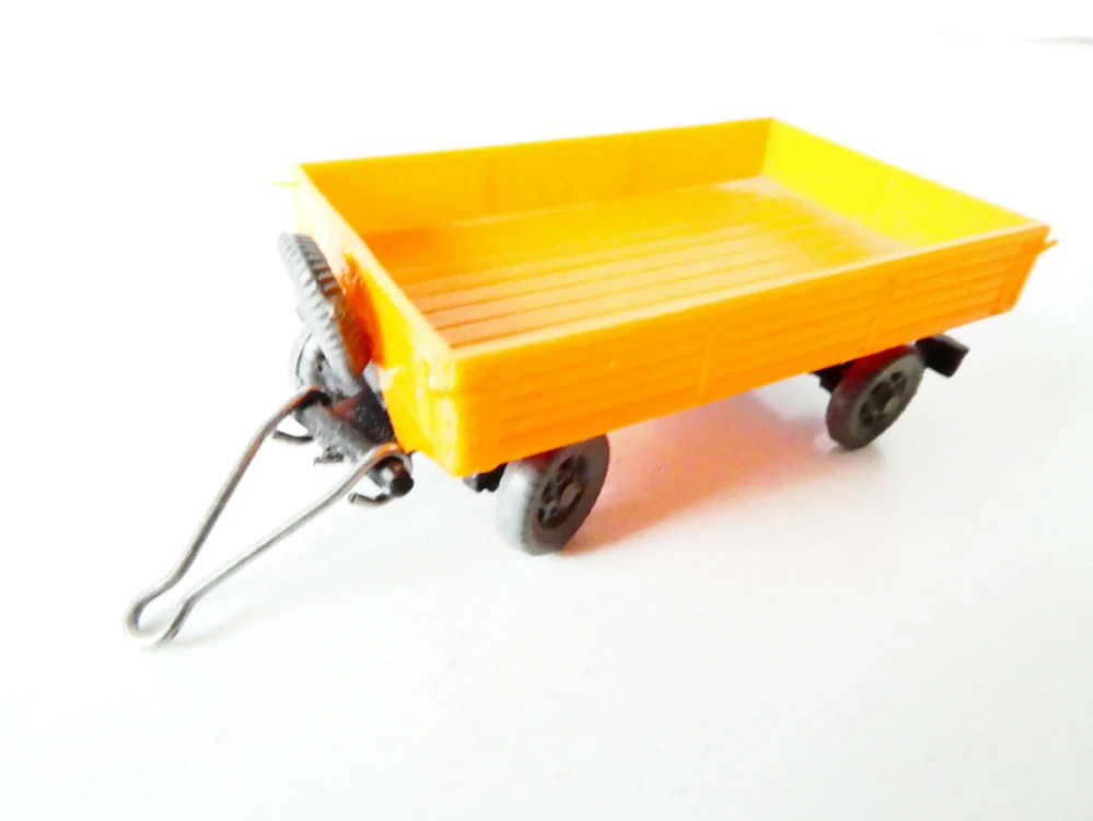 H0 Přívěs za nákladní automobil valník oranžový