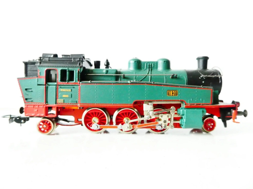 H0 PIKO Parní lokomotiva BR 75 1831 K.Sächs. Sts.E.B. zelená TOP STAV NEPOUŽITÁ