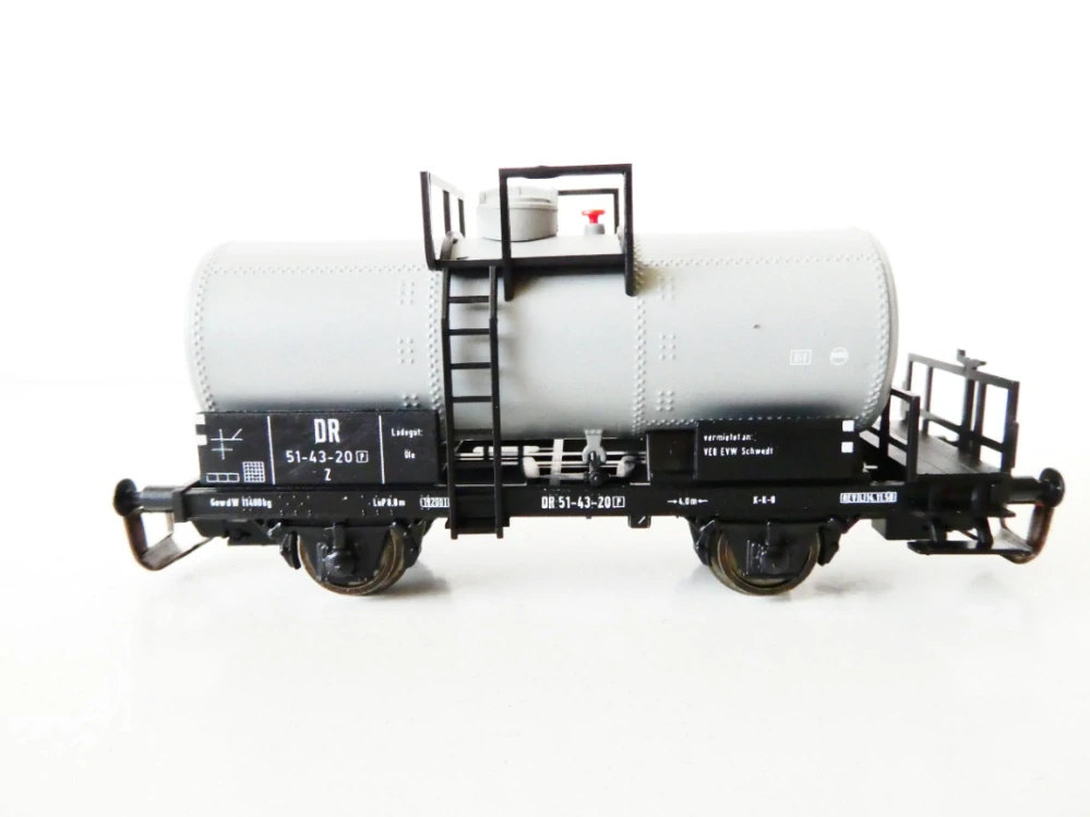 TT TILLIG 95802 Cisternový kotlový vůz šedý 51-43-20 DR TOP STAV NEPOUŽITÝ v orig. krabičce