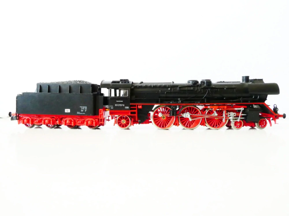 H0 PIKO Parní lokomotiva BR 03 2157-0 DR OSVĚTLENÁ TOP STAV v orig. krabici s doplňky v pytlíčku