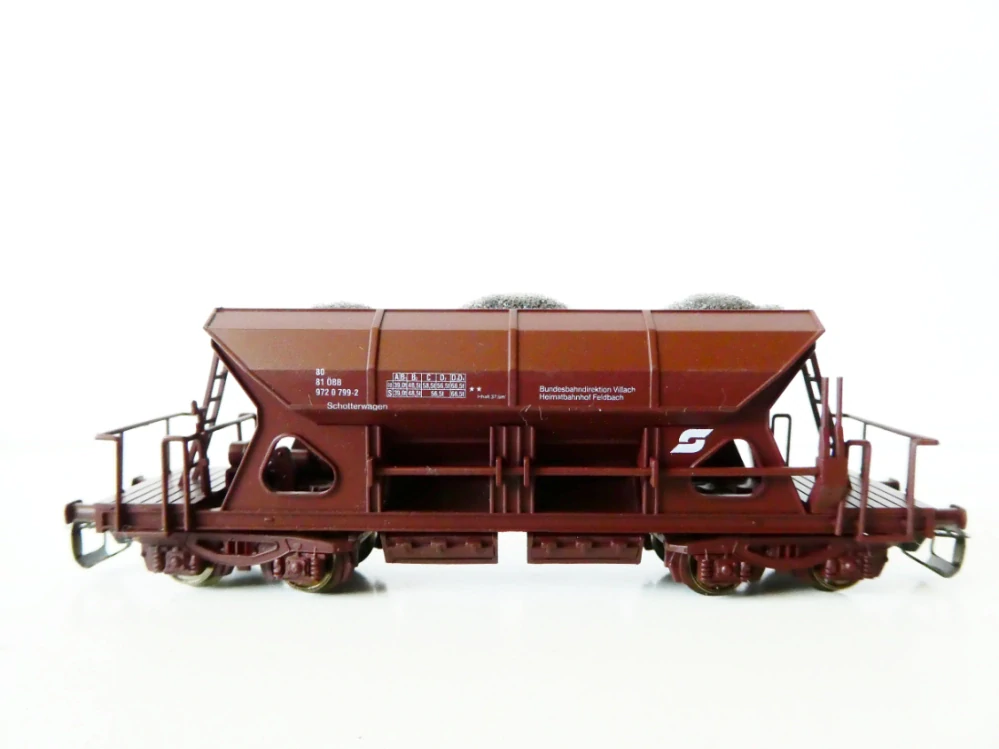 TT TILLIG 95163 Samovýsypný vůz s nákladem štěrku 80 81 9720 799-2 ÖBB ve spolupráci s Fa LOCO TOP STAV NEPOUŽITÝ v orig. krabičce