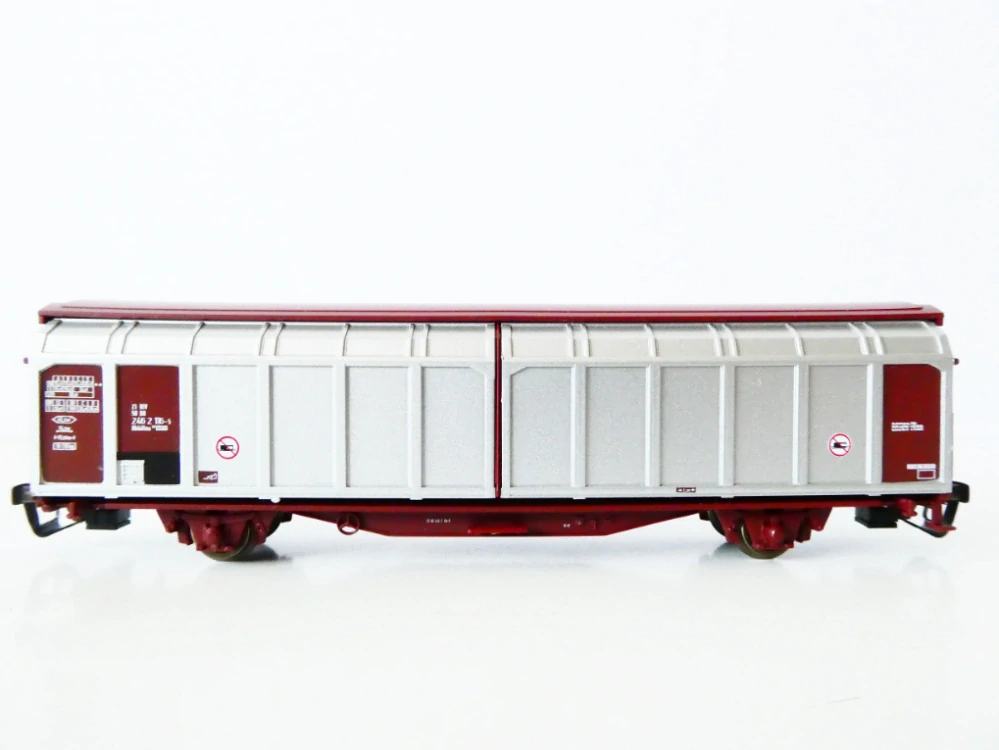 TT ROCO 37552 Nákladní vůz s posuvnými bočnicemi 21 50 246 2 126-4 Hbbillns DR TOP STAV NOVÝ v orig. krabičce s návodem