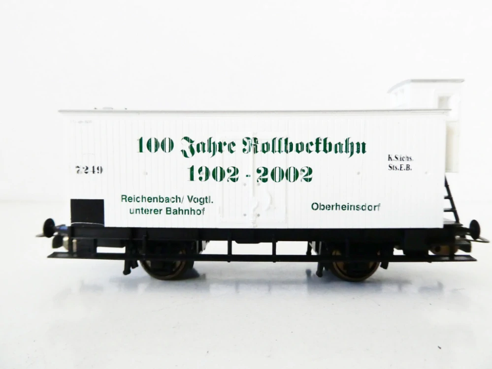 H0 PIKO Chladírenský vůz s budkou 7249 Jubilejní vůz 100 Jahre Rollbockbahn 1902-2002 K.Sächs.Sts.E.B. TOP STAV NEPOUŽITÝ