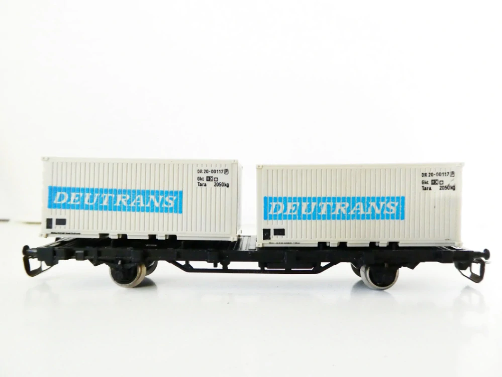 TT BTTB Plošinový vůz s kontejnery DEUTRANS PĚKNÝ STAV