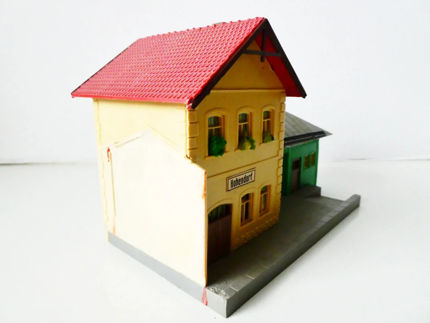 H0/TT Drážní budova Hohendorf - Nádraží