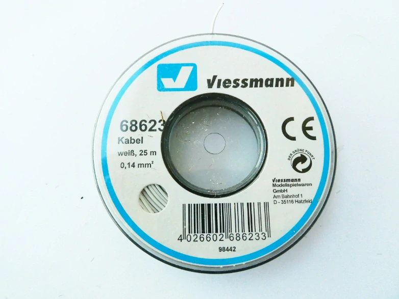 Viessmann 68623 Kabel na cívce bílý 0,14 mm2