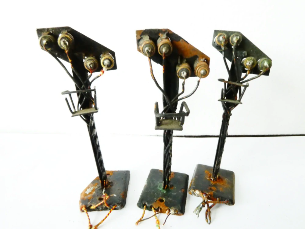 H0 SET 3 ks Světelné návěstidlo starší výroby 8 cm