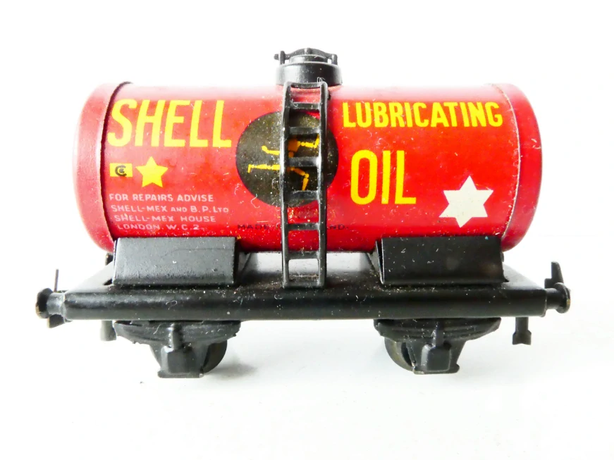 H0 TRIX TTR Cisternový vůz SHELL LUBRICATING OIL KOVOVÝ VŮZ ANTIK