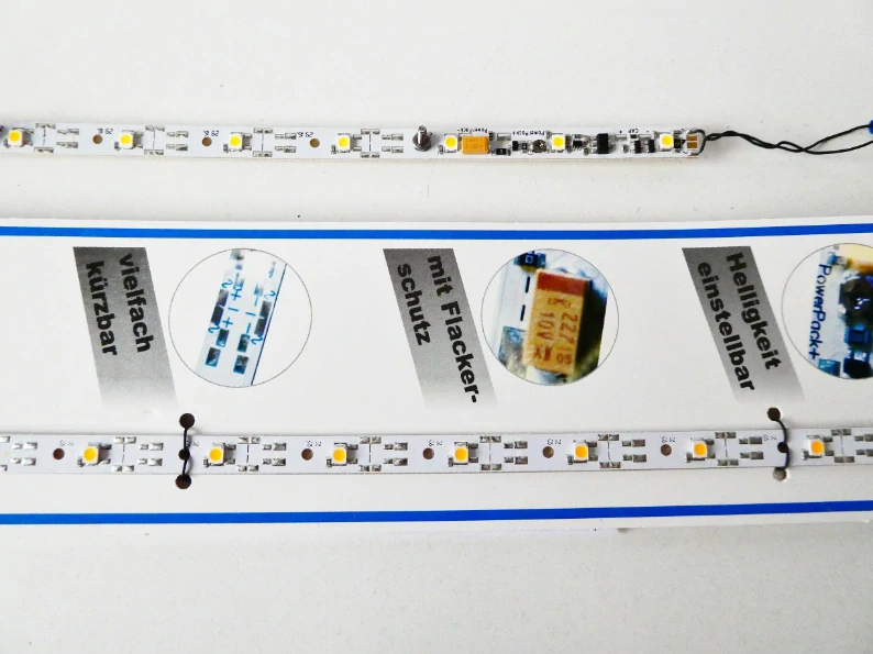 H0 VIESSMANN SET 2 ks Vnitřní osvětlení vozu 11 LED (NOVÉ) a 7 LED