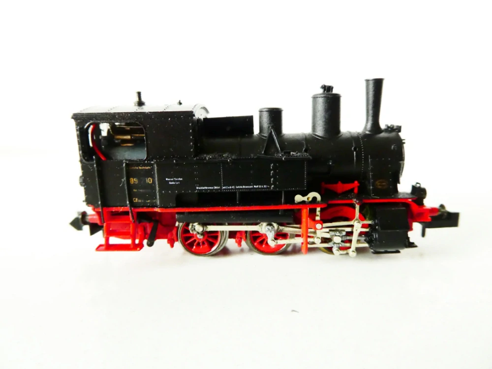 N MINITRIX 12837 Parní lokomotiva BR 89 710 DRG OSVĚTLENÁ TOP STAV NEPOUŽÍVANÁ v orig. krabičce s průvodním listem