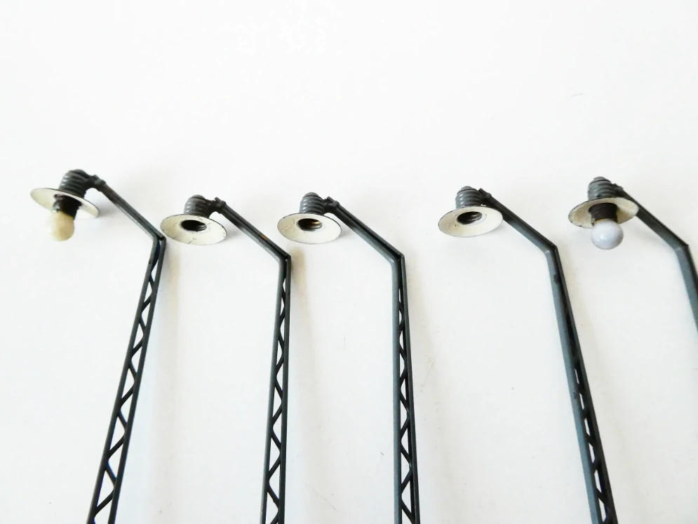 H0 SET 5 ks Drážní příhradová lampa 14 cm