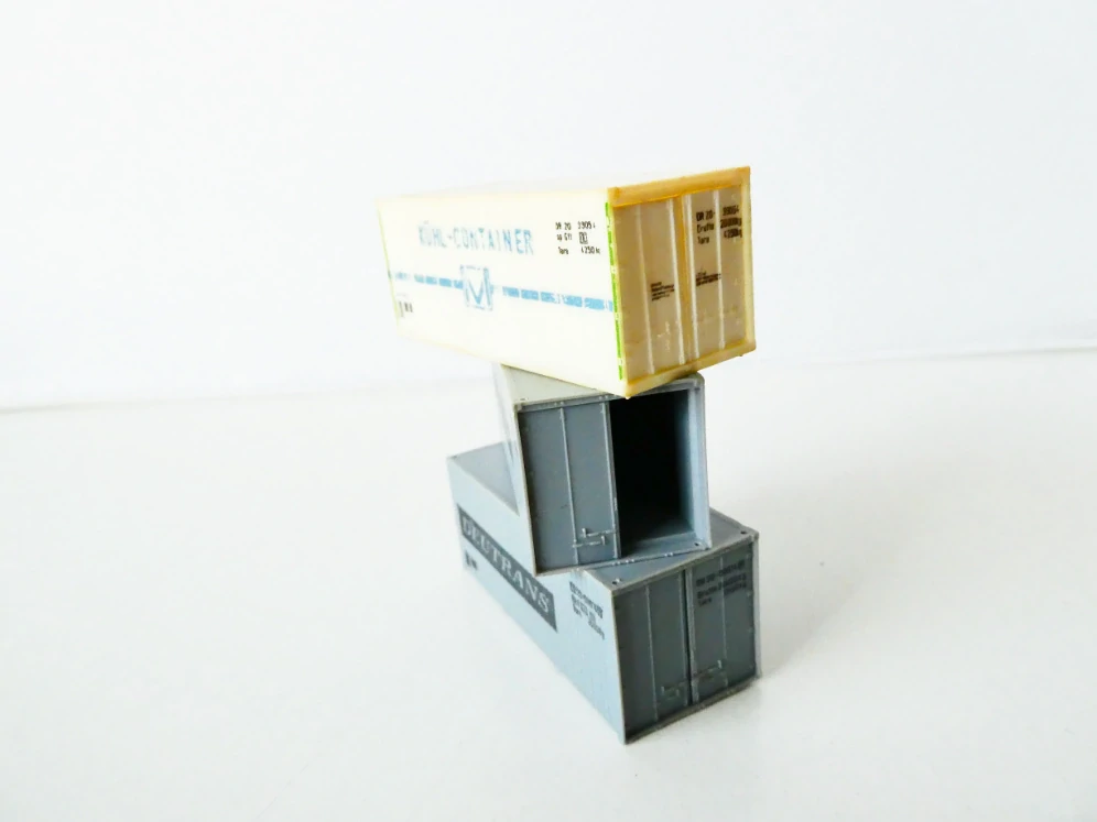 H0 SET 3 ks Kontejner DEUTRANS 2x + K'UHL-CONTAINER M 1x
