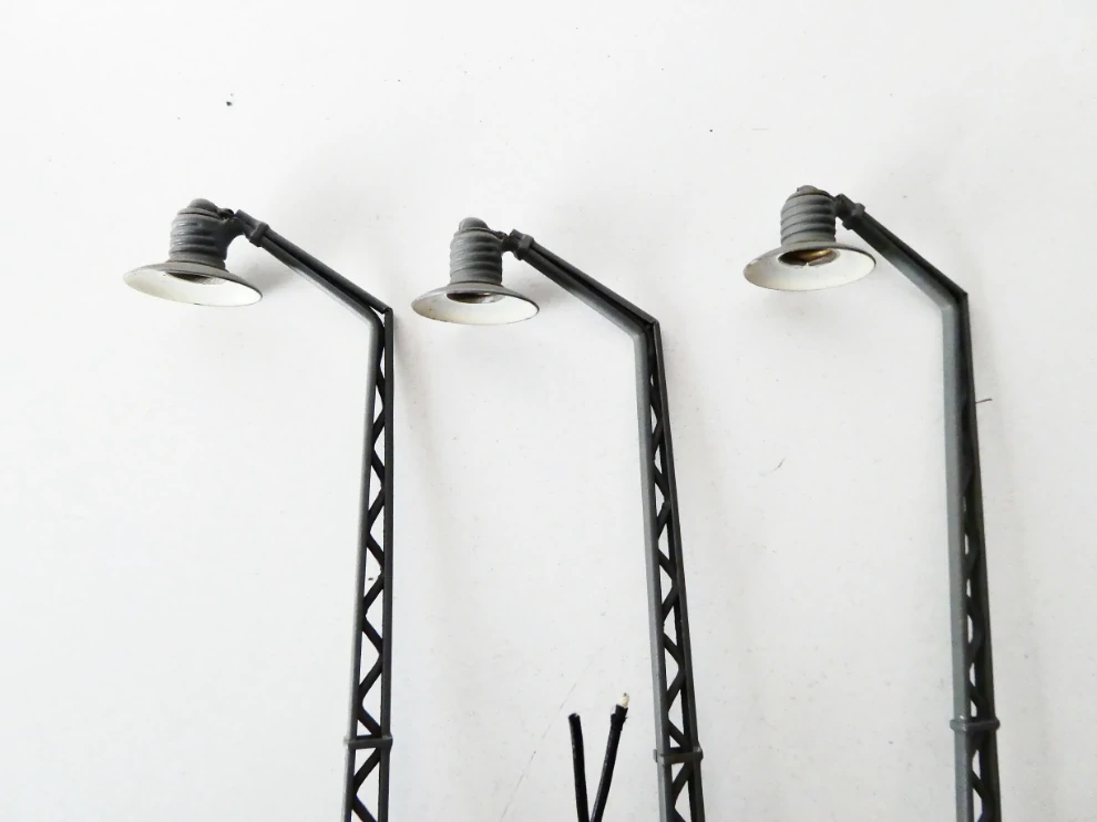 H0 SET 3 ks Drážní lampa 11,5 cm