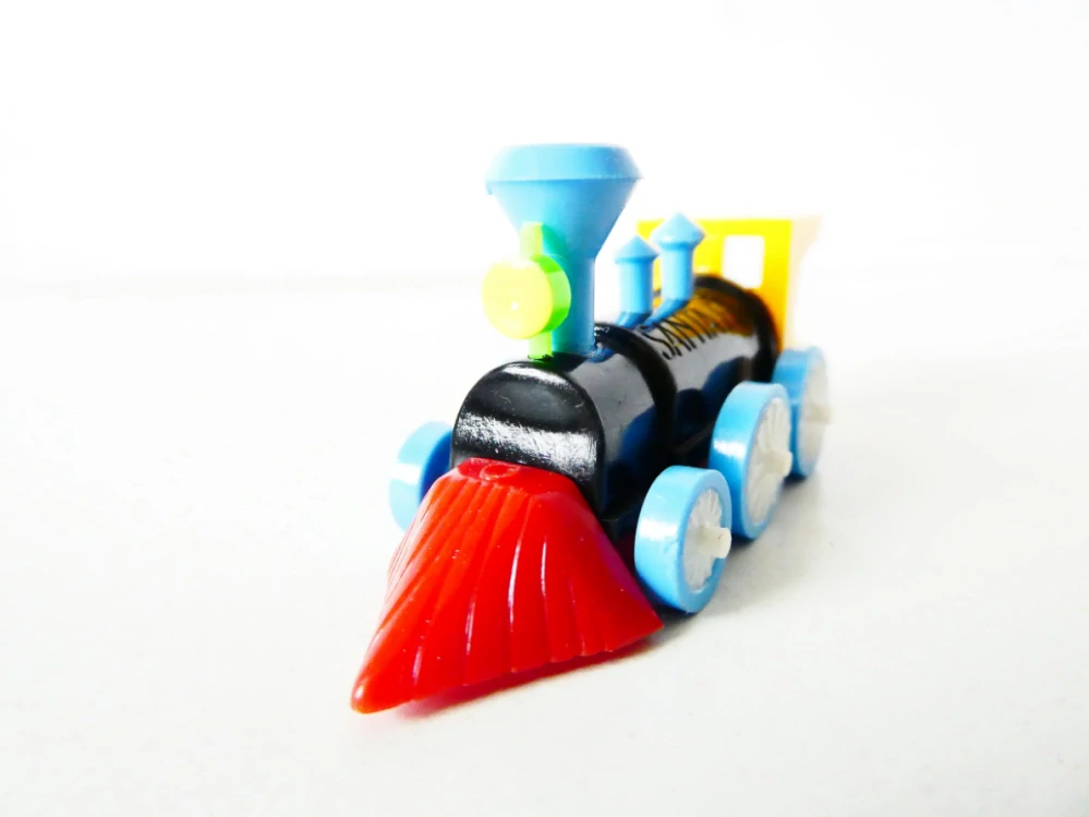 Malá lokomotiva SANTA FE v krabičce