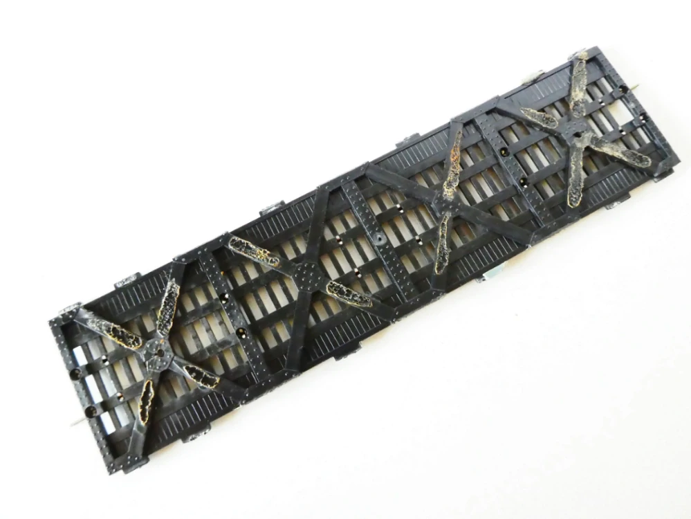 BTTB Železniční most 228 mm s kolejí bez zábradlí a pilířů