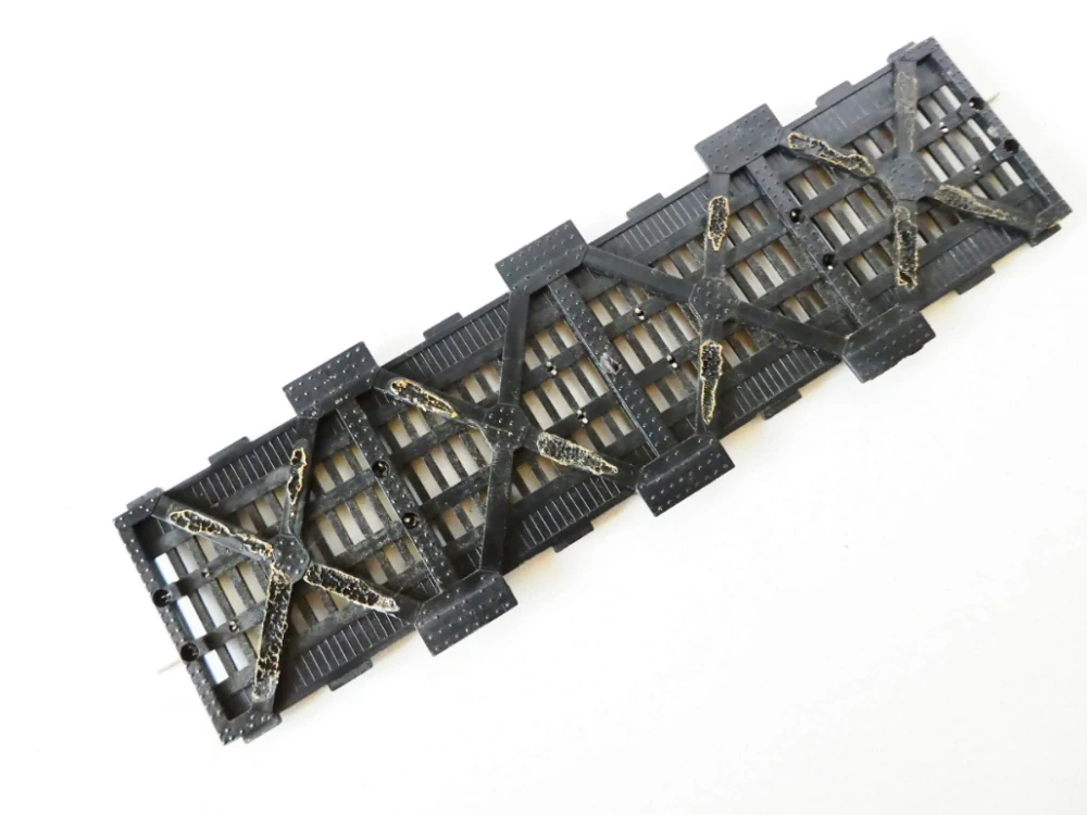 BTTB Železniční most 228 mm s kolejí bez zábradlí a pilířů