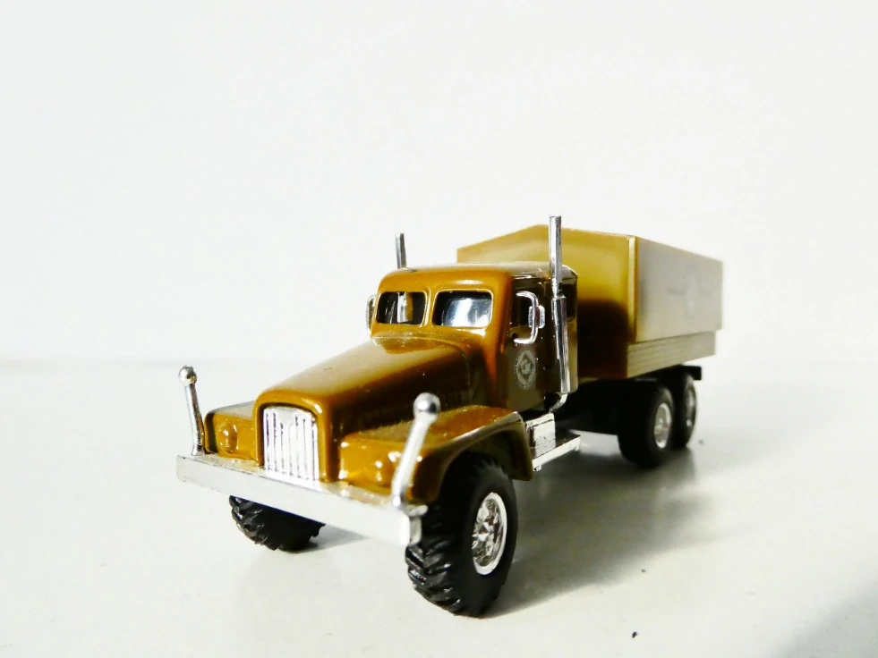 H0 Grell Nákladní automobil valník plachta Betriebsteil GK Einsiedel PĚKNÝ STAV