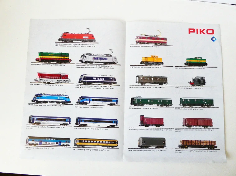 H0 PIKO Malý katalog - Modely českých a slovenských železnic