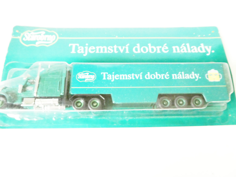 H0 GRELL Nákladní automobil s návěsem Pivovar Starobrno Tajemství dobré nálady NOVÉ orig. zabalené