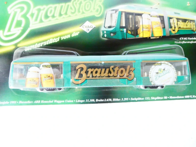H0 GRELL Tramvaj Pivovar Braustolz NOVÉ orig. zabalené
