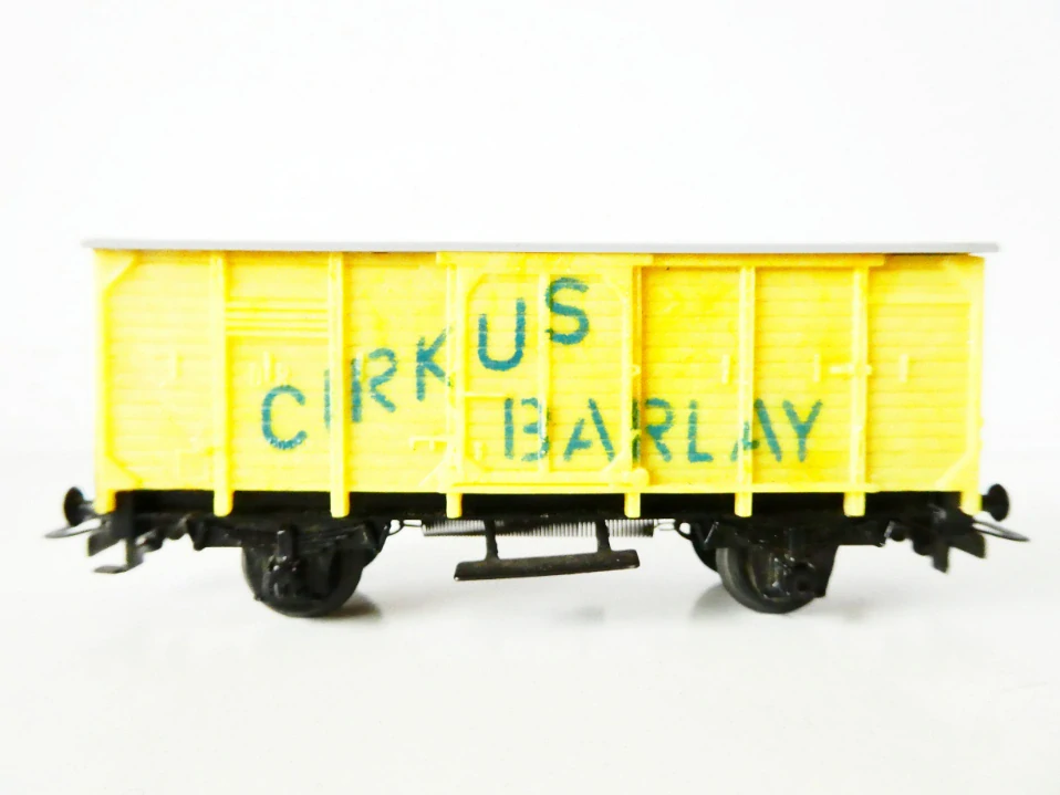H0 Nákladní vůz krytý CIRKUS BARLAY PĚKNÝ STAV ANTIK