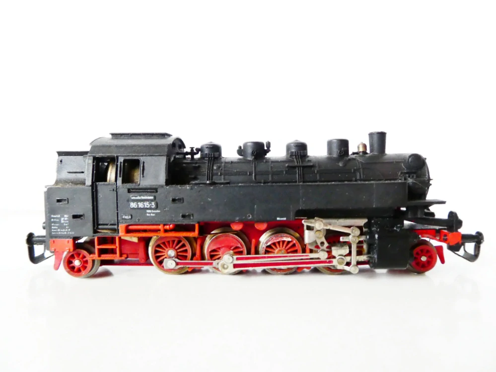TT BTTB Parní lokomotiva BR 86 1615-3 DR OSVĚTLENÁ PĚKNÝ STAV