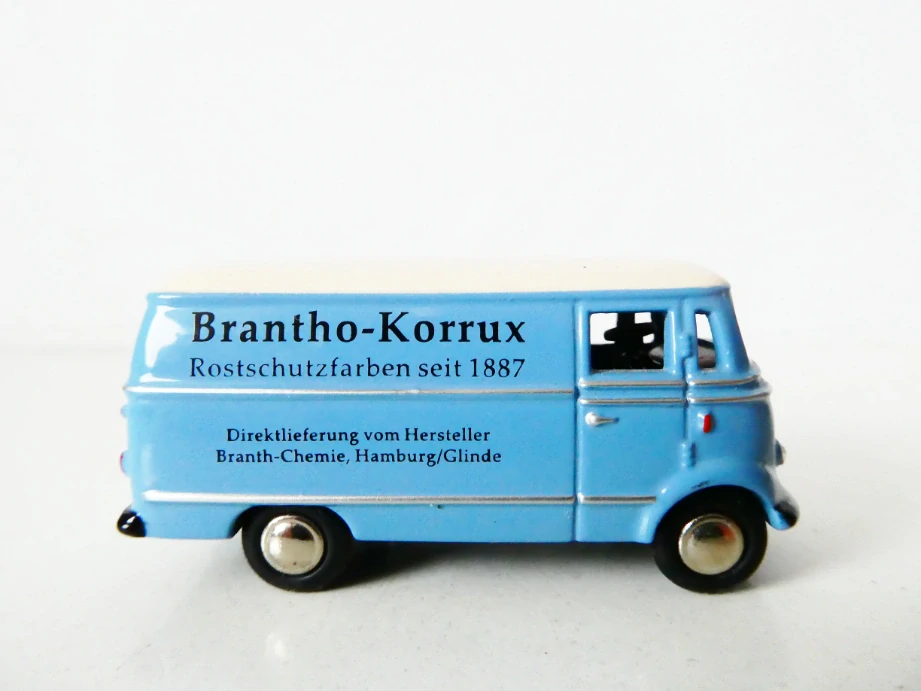 H0 Dodávka Mercedes modrá Brantho-Korrux PĚKNÝ STAV