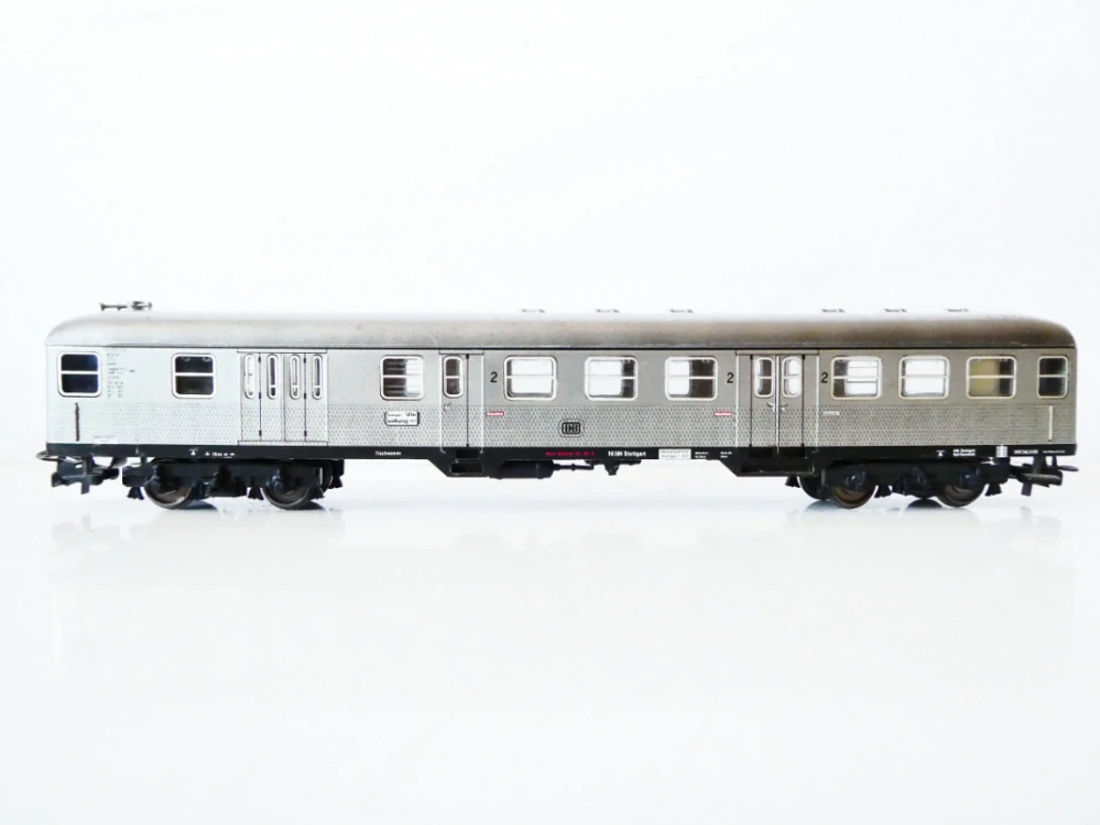 H0 MÄRKLIN 4046 Osobní vůz 2. tř. Silberling s řídící kabinou DB PĚKNÝ STAV v orig. krabičce