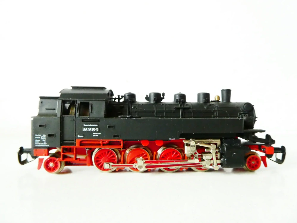 TT BTTB Parní lokomotiva BR 86 1615-3 DR OSVĚTLENÁ TOP STAV NEPOUŽÍVANÁ v krabičce s průvodním listem