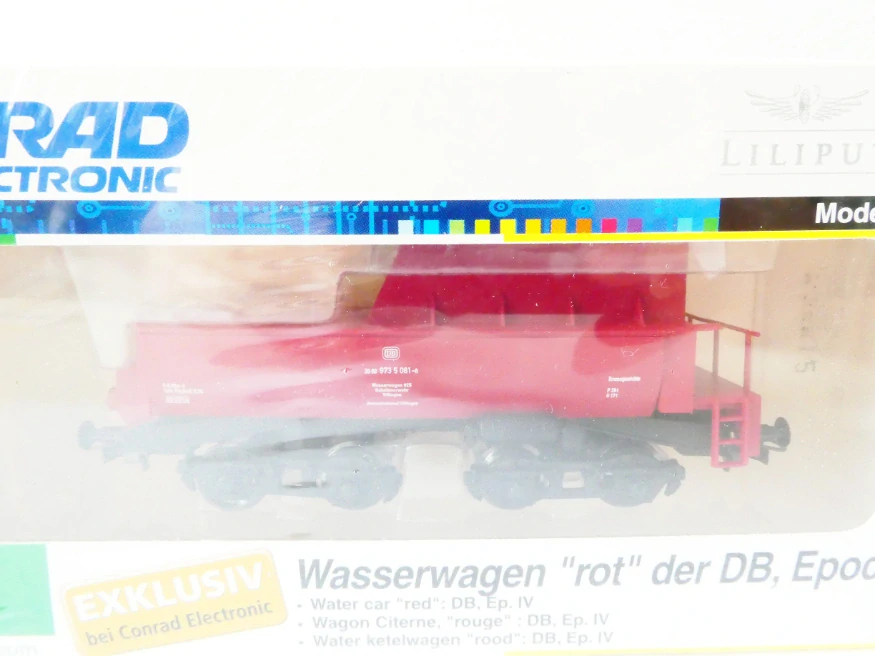 H0 LILIPUT 219474 Zásobníkový vůz na vodu 30 80 973 5 081-6 DB TOP STAV NEPOUŽITÝ v orig. krabičce včetně přebalové folie (NEOTEVŘENO)