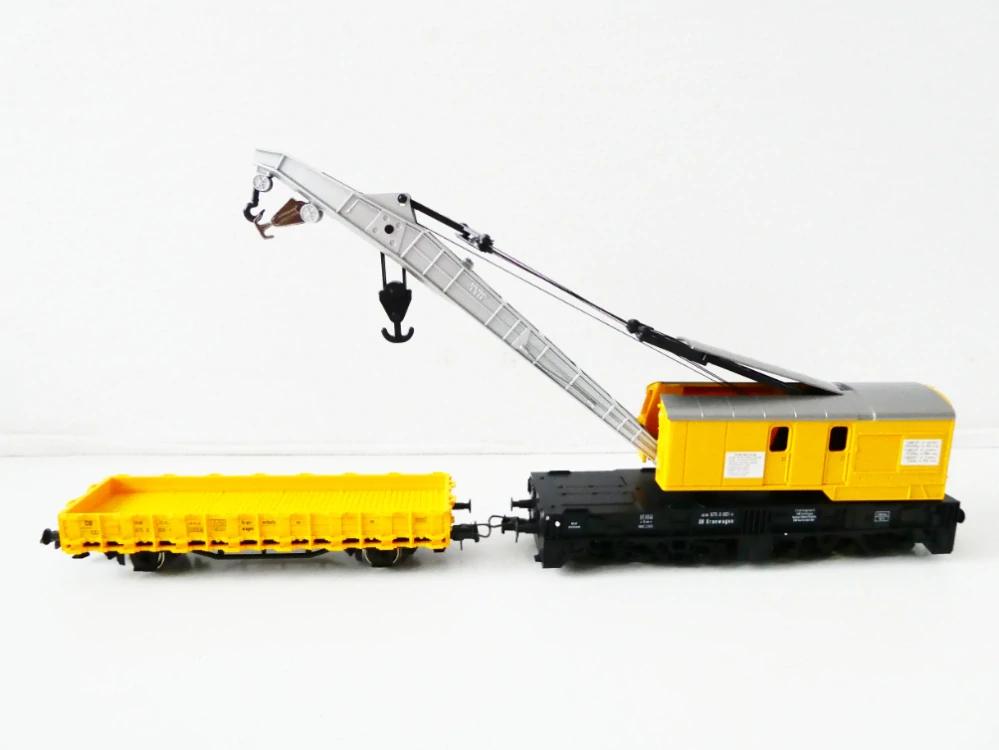 H0 ROCO 46331 Kolejový jeřáb 975 0 001-6 s vozem 975 0 010-7 NEPOUŽITÝ v originálním balení včetně doplňků a průvodního listu NOVÉ