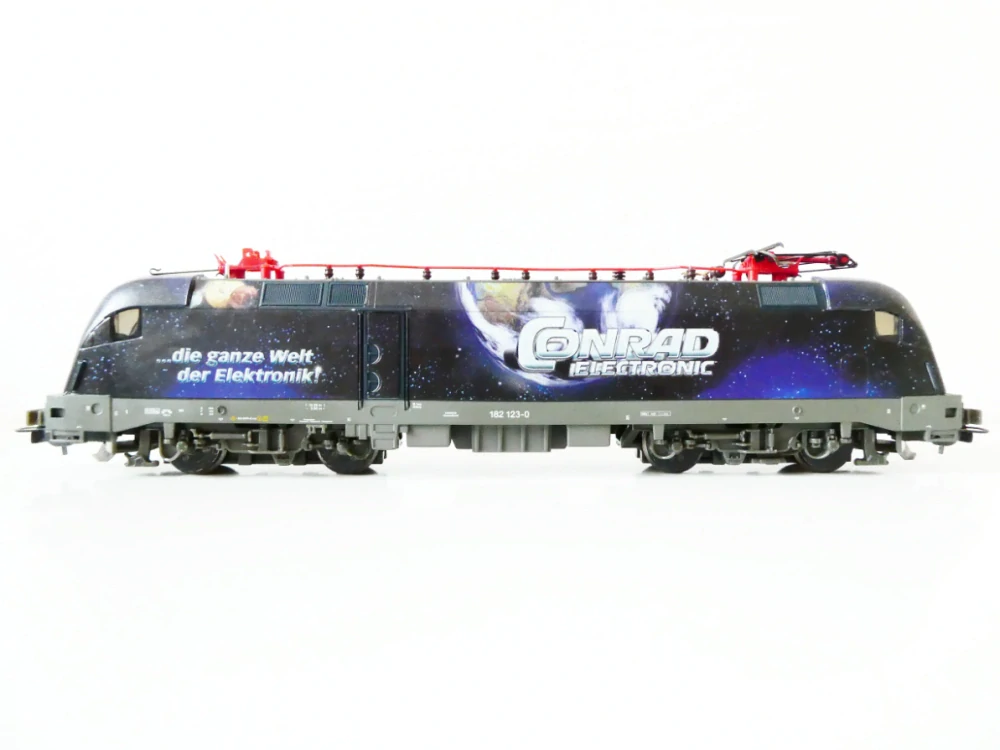 H0 PIKO 71014 Elektrická lokomotiva BR 182 123-0 Conrad Electronic DB OSVĚTLENÁ