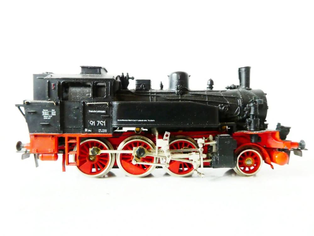H0 Permot Hruska Parní lokomotiva BR 91 791 DR NA OPRAVU (nejede, nesvítí)