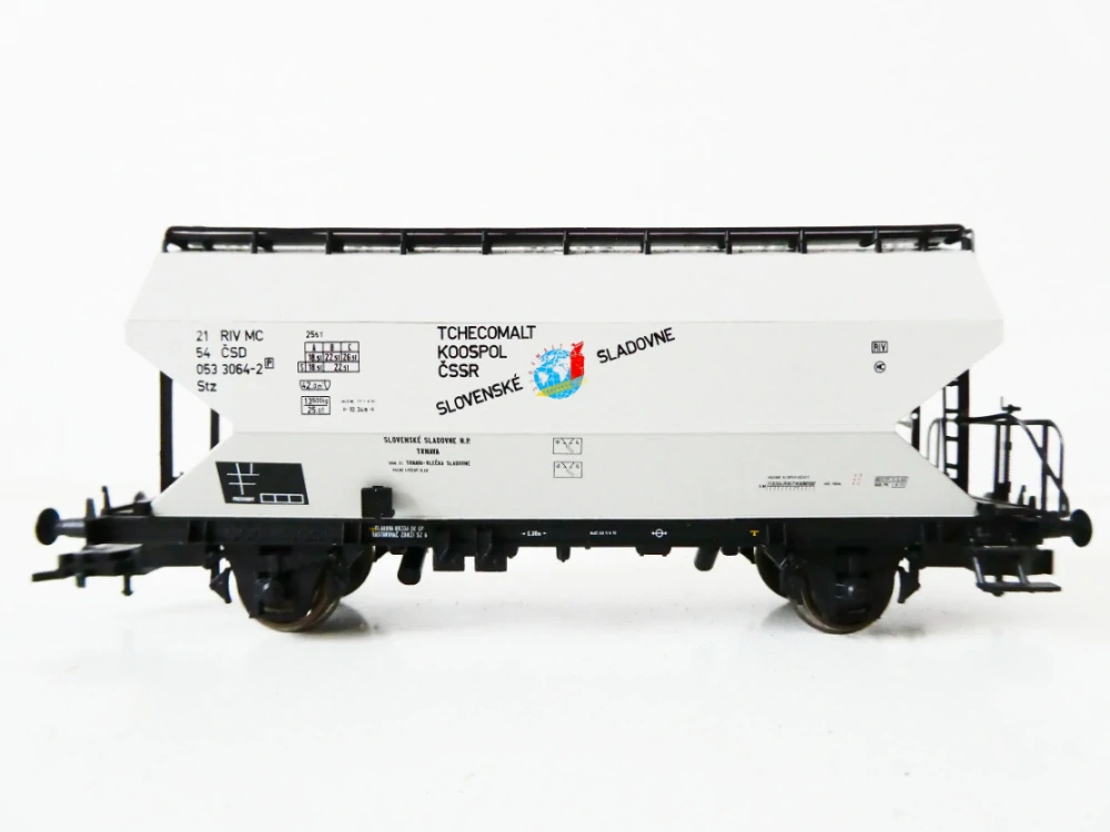 H0 ROCO 48054 Samovýsypný vůz 21 54 053 3064-2 TCHECOMALT KOOSPOL ČSSR SLOVENSKÉ SLADOVNE ČSD TOP STAV