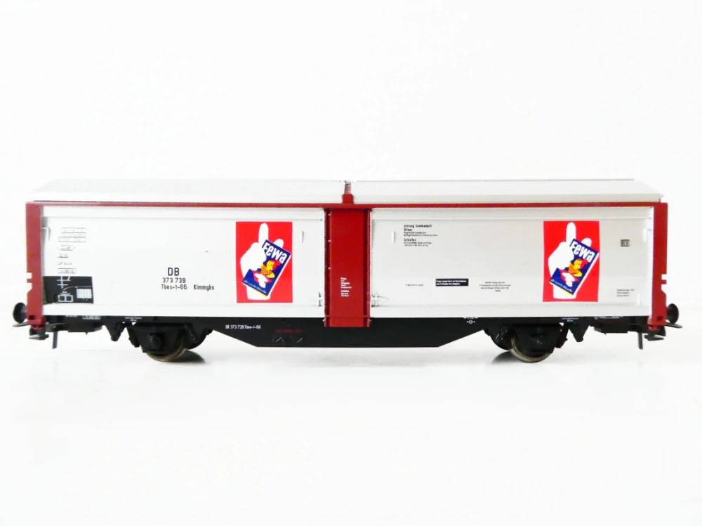 H0 ROCO Nákladní vůz s posuvnou stěnou a střechou 373 739 FEWA DB PĚKNÝ STAV