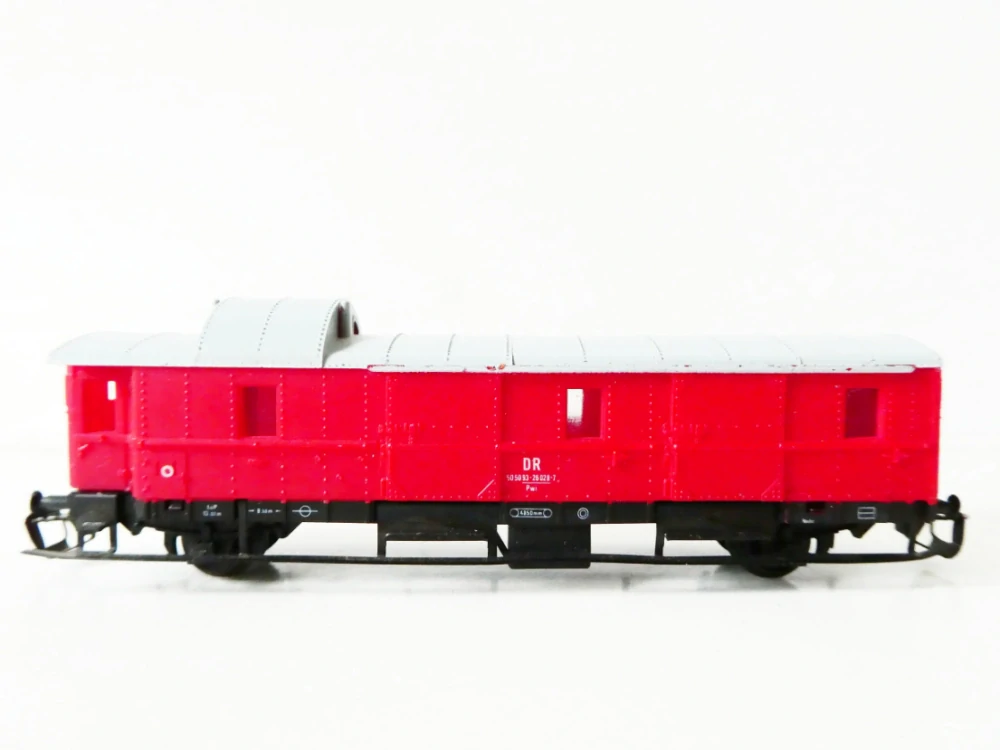 TT BTTB Služební zavazadlový vůz 50 50 93 DR červený PĚKNÝ STAV