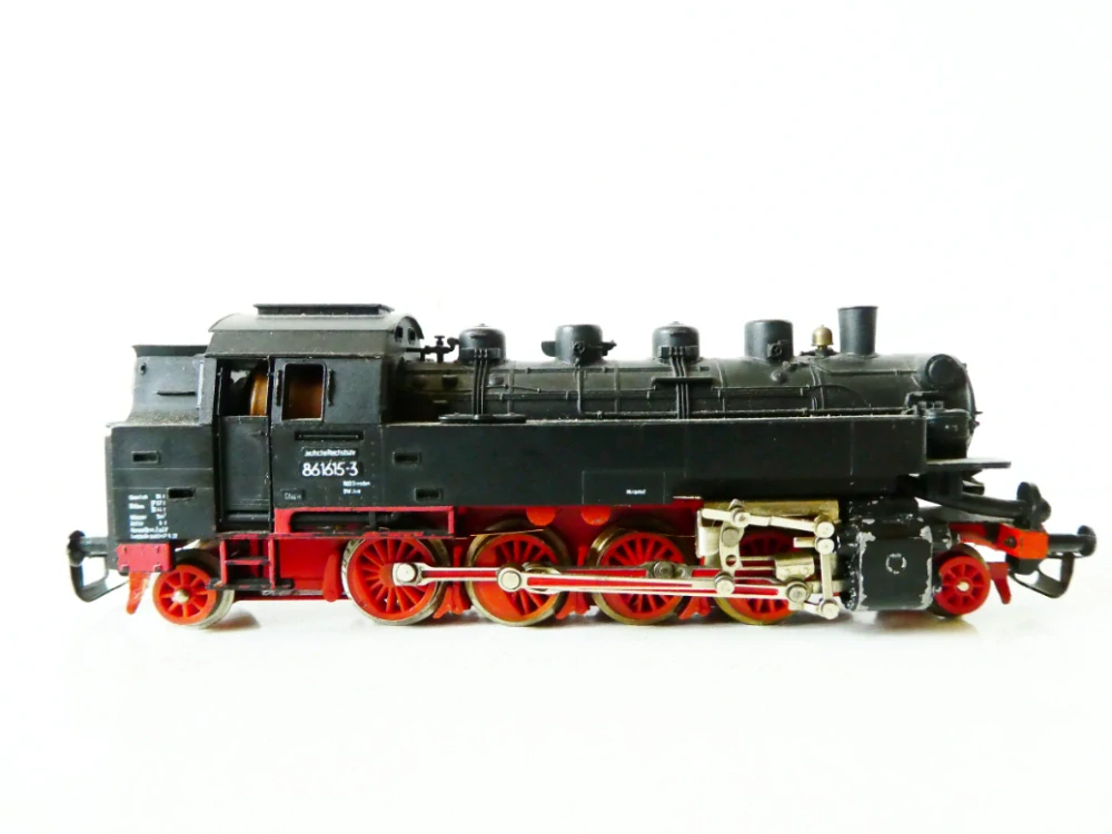 TT BTTB Parní lokomotiva BR 86 1615-3 DR OSVĚTLENÁ PĚKNÝ STAV
