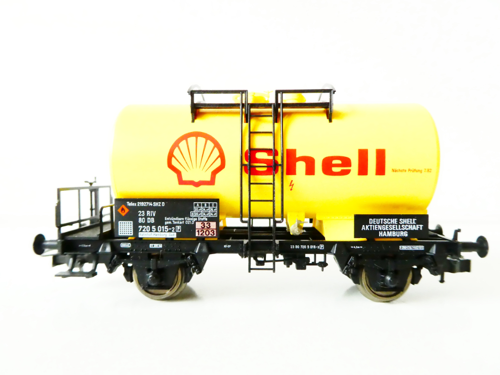 H0 FLEISCHMANN 5411 Cisternový vůz Shell 23 80 720 5 015-2 DB TOP STAV NEPOUŽITÝ