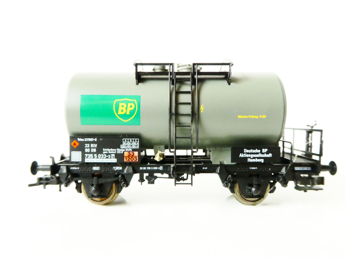 H0 FLEISCHMANN 5412 K Cisternový vůz BP 23 80 735 5 033-3 DB TOP STAV NEPOUŽITÝ
