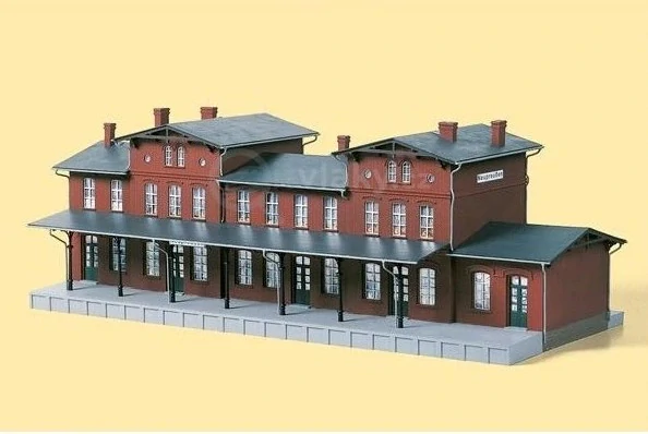 H0 Auhagen 11380 Stavebnice Nádraží Neupreußen - NOVÁ STAVEBNICE NEOTEVŘENÁ