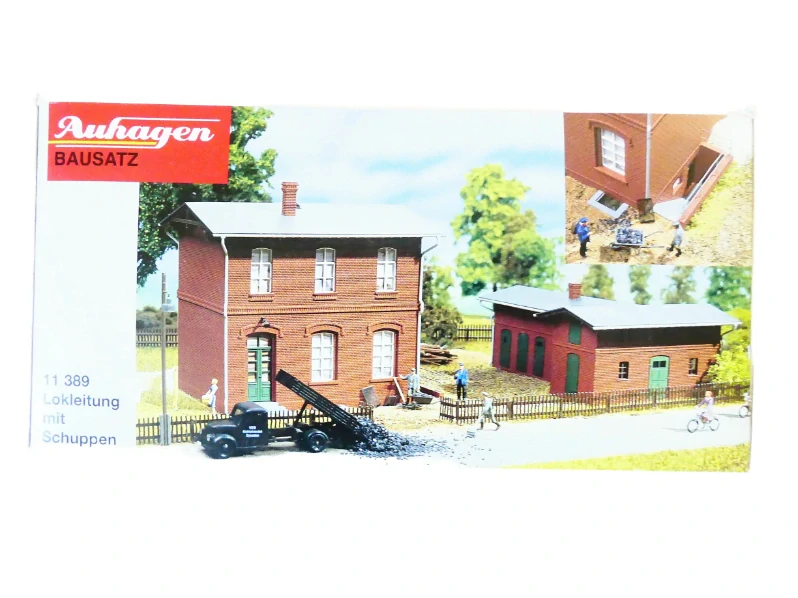 H0 Auhagen 11389 Správní budova se skladem - NEPOUŽITÁ STAVEBNICE