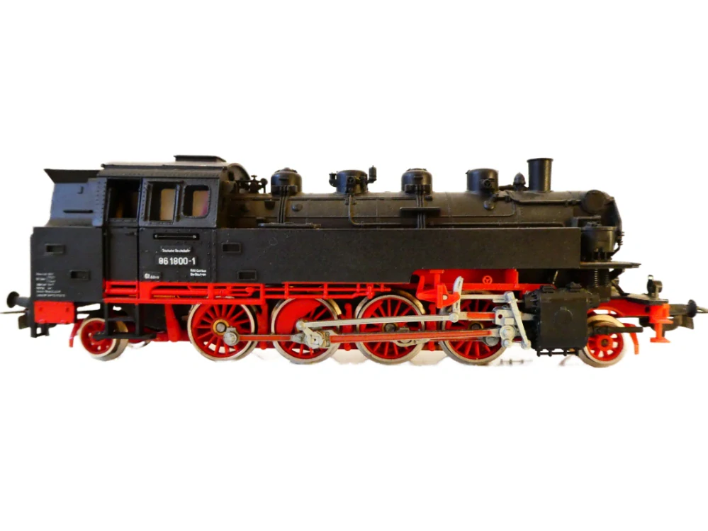 H0 PIKO Parní lokomotiva BR 86 1800-1 DR PĚKNÝ STAV