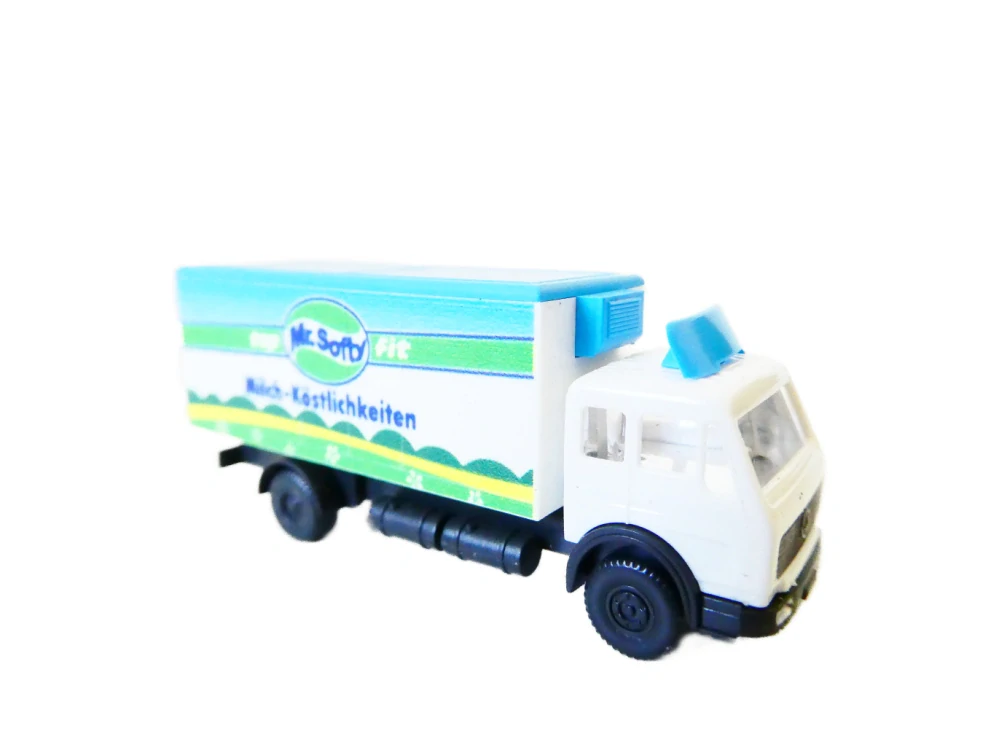 N WIKING Nákladní automobil Mercedes skříň MR. Softy Milch-Köstlichkeiten TOP STAV
