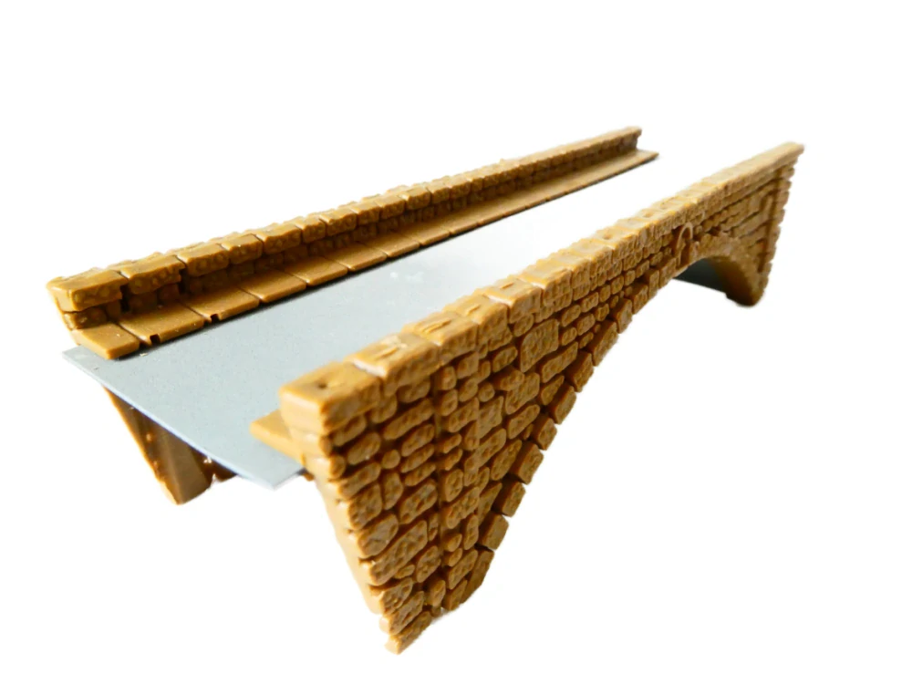 TT/H0 Kamenný obloukový most 14,2 x 4,2 x 3,7 cm PĚKNÝ STAV